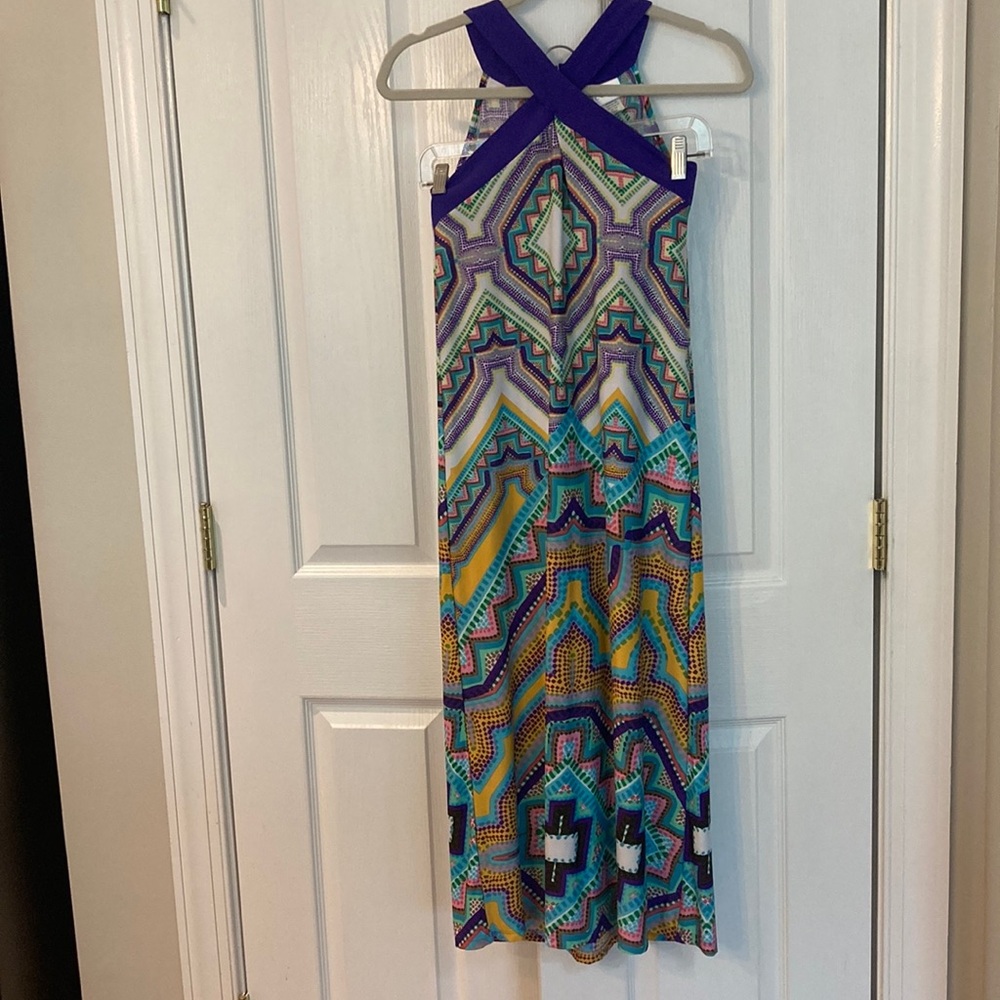 Colorful Geometric Maxi Dress CWS Kids Size 14.